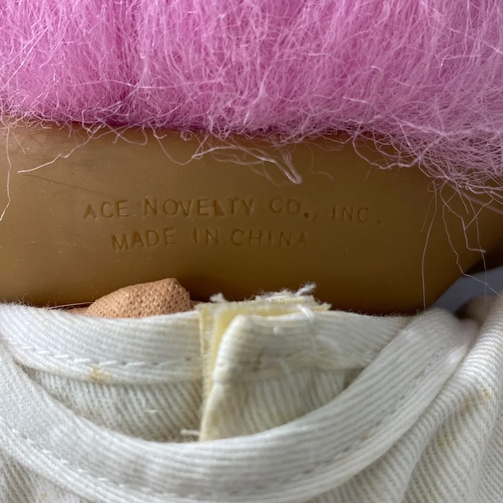 Vintage 80s 1991 Treasure Trolls Troll‎ Doll Pink Hair Haunted Look Sailor Girl